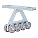 XHTLLO 8 Wheel Trolley Assembly, CNC Process T Type Trolley Assembly Roller, Strong Bearing Capacity strut Channel Trolley, for Taller Strut Channel