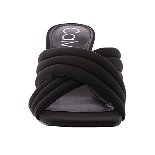 Calvin Klein Women's Fire Heeled Sandal, Black 001, 8.5 #TOP4