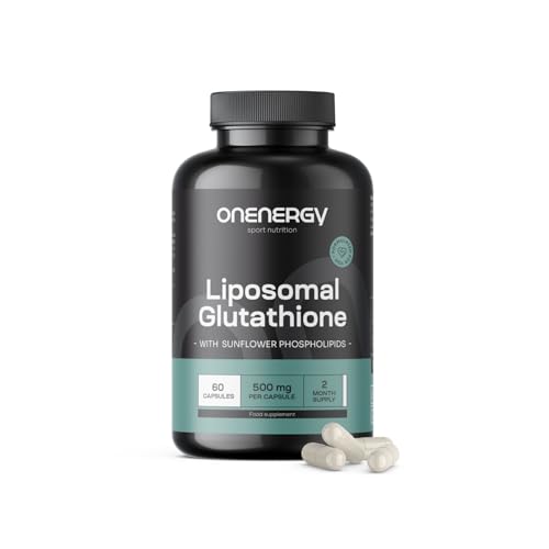 OnEnergy Glutatión liposomal – 500 mg por cápsula – 60 cápsulas – Tripeptido para la protección celular – Forma liposomal para una mejor absorción – Alto contenido – Apoyo integral para el organismo