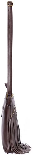Image of B BRENTANO Vegan Fringed Crossbody Bag with Studs