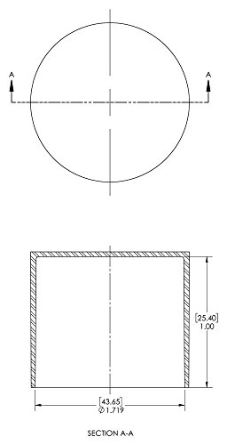 Image of Caplugs SC-291-2 SC Series - Plastic Sleeve Cap for Tube Ends, 10 Pack, Red LD-PE, 1.719 inch W x 1.00 inch L Threaded and Non-Threaded Tubing, Rods, Masking, Painting, Plating, Grit-blasting (Z291-2Q3)