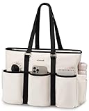 LOVEVOOK Work Tote Bag for Women, Laptop Bag for Women, Teacher Tote Bag Nurse Bag, Utility Bag For Work/Travel/College/Daily, Professional Computer Purse Large Handbag With Multi Pockets