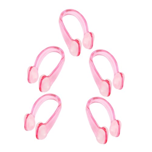 POPETPOP Swim Nose Plugs for Kids Adults 5 Pack Non-Slip Comfortable Swimming Goggles Accessories Nose Clamp for Pool