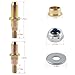 HZEL Car Door Hinge Pin and Bushing Kit, Auto Side Door Hinge Roller Pin Bushing Lock Nuts Repairing Sets, OEM# 38453P Replacement, Compatible with Avalanche Silverado Suburban Tahoe