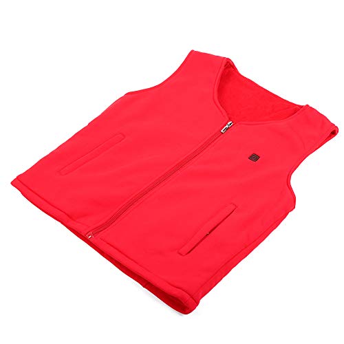 Chaleco calefactor XXL rojo para evitar el frío en el trabajo exterior 2