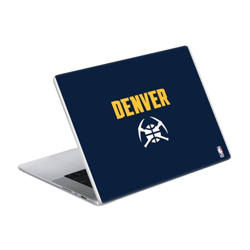 Autocollant vinyle bleu minuit Denver Nuggets pour MacBook 16