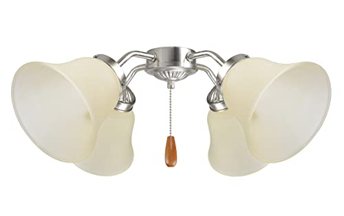 Image of Aspen Creative 23171-4 Transitional Amber Ceiling Fan Replacement Glass Shade. 2-1 /8 inchFitter, 5-1 /2 inchDiameter x 4-3 /4 inchHeight. 4 Pack