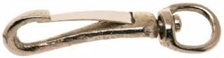 T7606502 Swivel Spring Snap, Nickel Finish, 437, 3/8-In. - Quantity 10