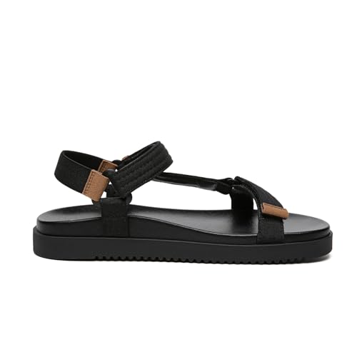 Image of Rihero Women's Flat Sandals Comfortable Open Toe Adjustable Strap Walking Footbed Sandals
