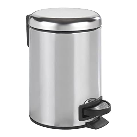 Cubo de basura de acero inoxidable Wenko Leman Brillo de 3L Cover