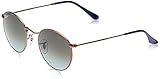 ray ban round fleck sehbrille Protective case included Ray-Ban Herren Round Metal Brillengestelle, Gold (Shiny Dark Bronze), 50