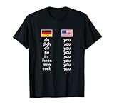 Lustiges Deutsch Englisch Übersetzung Englisch Lehrer T-Shirt