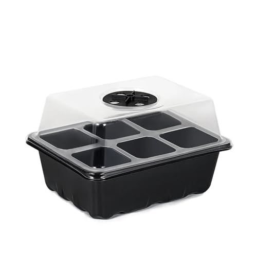 FJOADNVM Anzuchtschale 6/12 Löcher Samen Starter Tablett Mit Feuchtigkeit Dome Sukkulenten Ausbreitung Tablett Mini Gewächshaus Keimung Tablett(Color A2) FJOADNVM Anzuchtschale 6/12 Löcher Samen Starter Tablett Mit Feuchtigkeit Dome Sukkulenten Ausbreitung Tablett Mini Gewächshaus Keimung Tablett(Color A2)