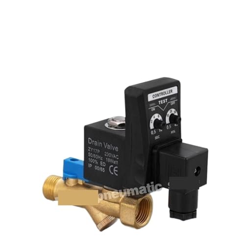 Vanne de vidange électronique AC 220 V avec minuteur Opt-A intégré compact