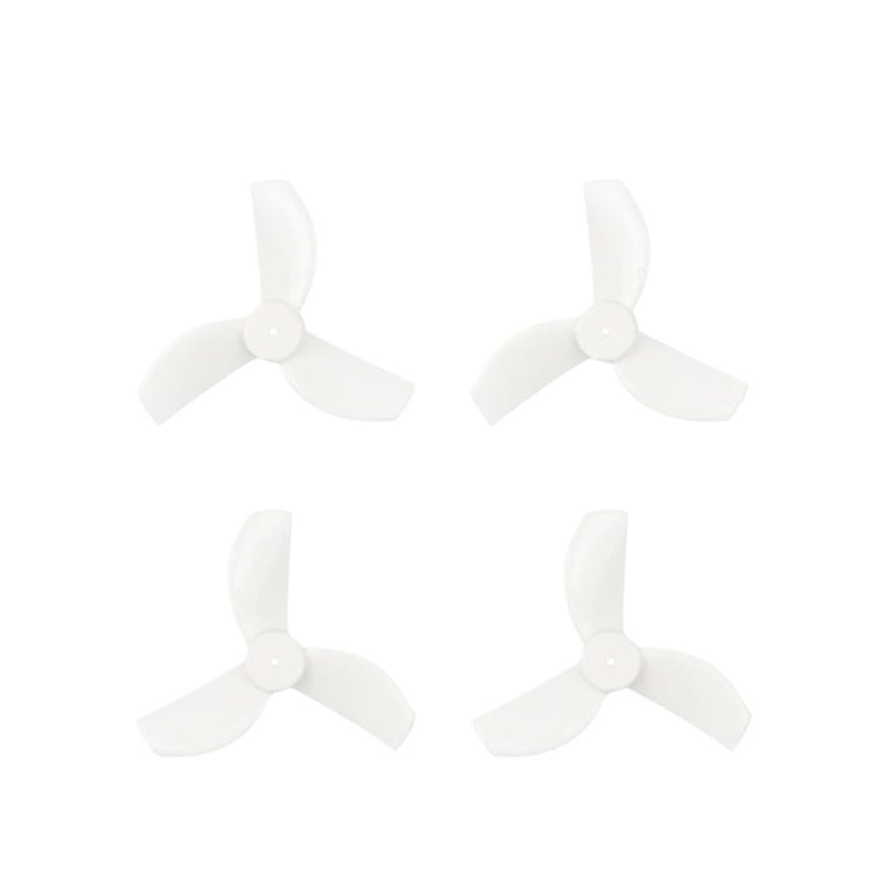 Hélices tripales 35 mm ultra légères bleu pour moteurs à axe 1.0 mm