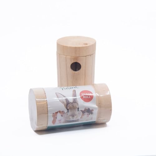 Andy Natural Snack Roll – Brinquedo de distribuição de petiscos interativo para coelhos, porquinhos-