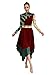 Winnrchan Women Metallic Liturgical Praise Dance Dress Long Sleeve Camouflage Print Worship Overlay Dance Costume Burgundy X-Large