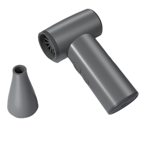 Bloepum New 100000RPM Portable Brushless Motor Violent Fan Handheld High-Speed Fan Outdoor Blower Super Powerful Gray