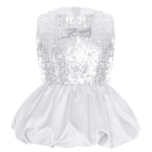 Girls Dressy Tops Sequin Glitter Peplum Blouse Trendy Formal Crew Neck Sleeveless Shirt