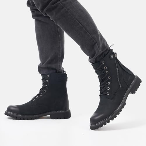Image of Men's Boots Casual Boots Motorcycle Vintage Zipper Chukka Boots for Men