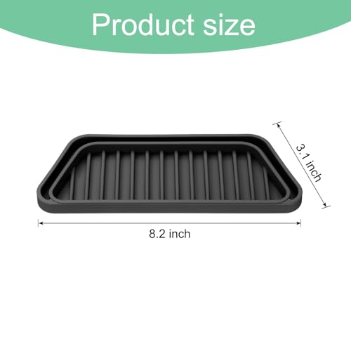 Recolector de goteo para refrigerador mini bandeja rectangular de silicona uxcell 3