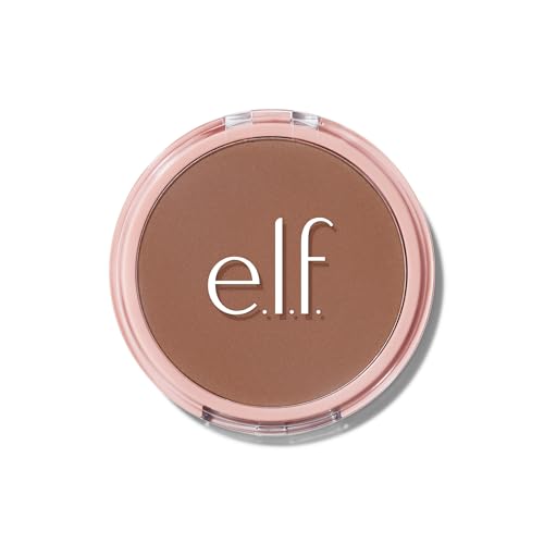 Image of e.l.f. Halo Glow Powder Filter, Pressed Finishing Powder, Buildable Coverage, Crease-Resistant, Blurs the Appearance of Pores, With Velour Puff and Mirror, Vegan & Cruelty-Free, Rich Cool