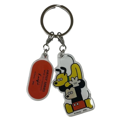 マリモクラフト ディズニー 松本セイジ 雑貨シリーズ 2連アクリルキーホルダー ミッキー サイズ：[各パーツ]W44.9×H61.1mm以内 MSDN-009