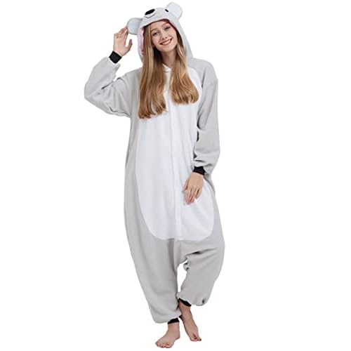 DarkCom Unisex Adulto Cosplay Koala Animal Onesie Kigurumi Disfraces One Piece Pijamas Carnaval Ropa de Dormir M