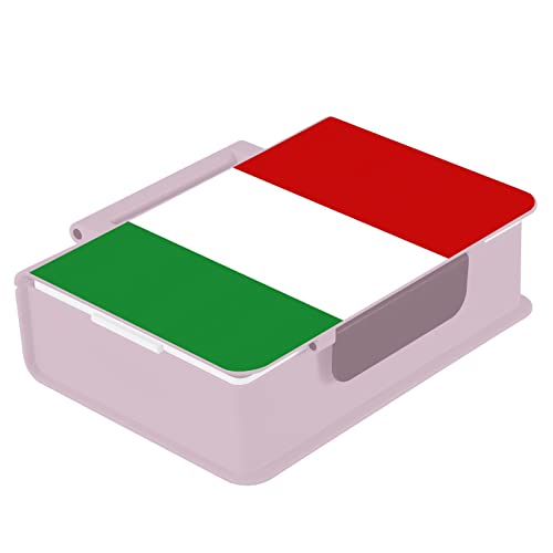 ODAWA Lonchera con asa con bandera de Italia para niños y niños