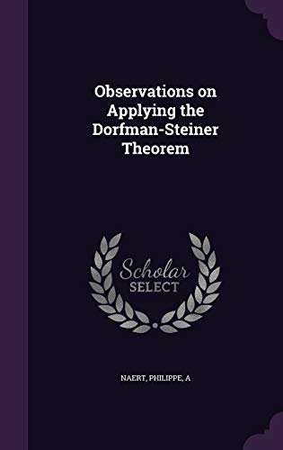 Observations on Applying the Dorfman-Steiner Th... 1342082192 Book Cover