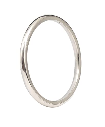 Image of ROUND Metallic Stainless Steel Kada for Men 5 mm thickness (NO EDGES)