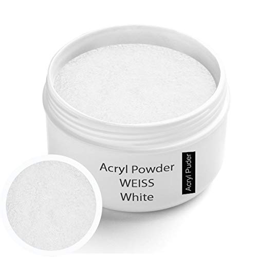 Preisvergleich Produktbild Acryl Pulver weiß - weiss 30g