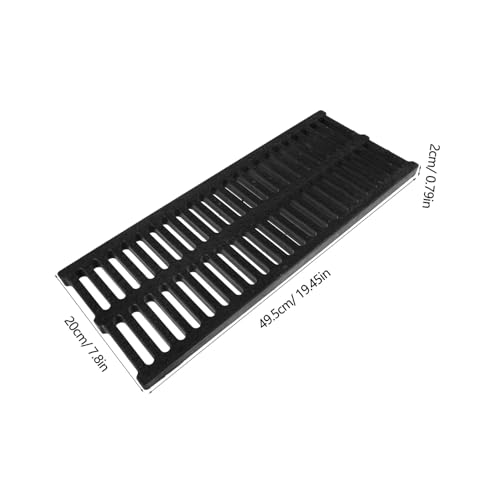 Grille de drainage extérieure avec couvercle de drain rectangulaire plastique - 4