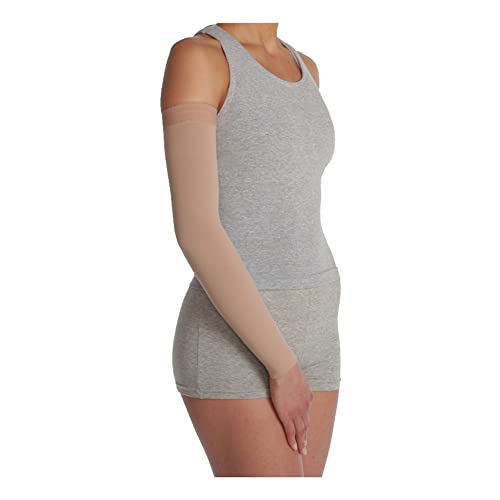 Image of Juzo Soft 2001, Compression Armsleeve with Silicone Top Band, 20-30 mmHg, Regular, 6 (VI), Beige
