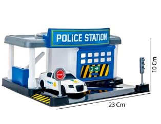 Estação De Polícia Carrinho E Helicóptero Brinquedo Infantil