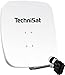 Produktbild TechniSat SATMAN 65 PLUS - Satellitenschüssel mit LNB (65 cm Sat Anlage mit Masthalterung und 40mm Universal-Quattro-LNB, Multischalter wird benötigt) weiß