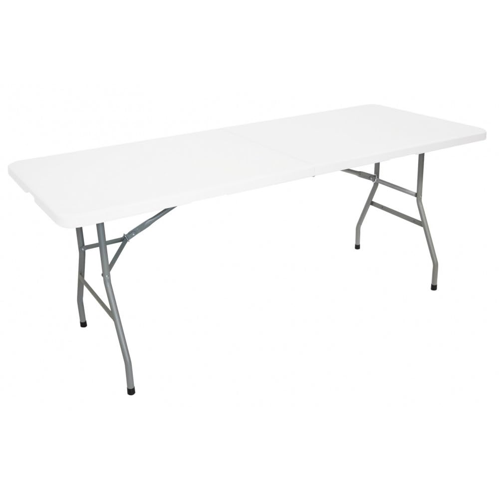 Oxeo Table Pliante de Jardin et Camping - Portable Avec Poignée - Pique Nique 8 Places - Pour Salles des Fêtes