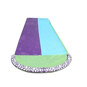 Gazon waterglijbaan, Slippy Slide Mat Double Lane Waterglijbanen, Voor Buitenshuis Tuin Achtertuin