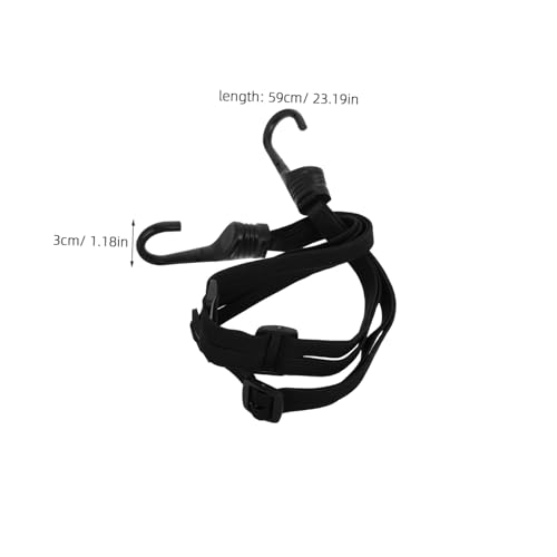 SOPOTUTU Cuerda Elástica con Gancho para Casco de Motocicleta Banda de Sujeción Resistente para Equipaje y Bicicletas Diseño Portátil y Multifuncional para Transporte Seguro