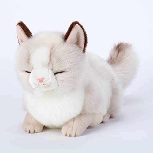 CU-MATE Adorable Stuffed Animals Cat -Handmade Plush Soft Cat -Present Gift for Boys/Girls (Sleeping...