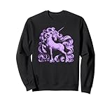 Unicorn Vintage Graphic Girls Women Sweatshirt