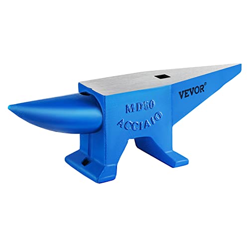 VEVOR Single Horn Anvil Cast Steel Anvil 105Lbs