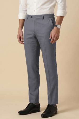 Image of Peter England Men Mid Rise Neo-Slim Formal Trouser