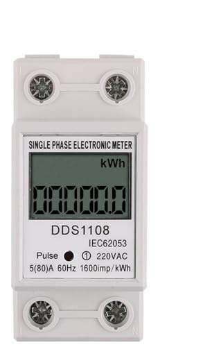 Compteur d'énergie électrique sous-compteur wattmètre monophasé rail DIN