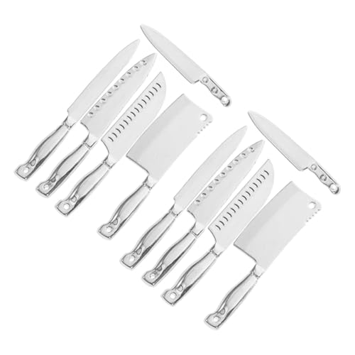 Warmhm 10pièces Miniature Kitchen Cutlery Set Accessoires De Cuisine pour Maison De Poupées Ustensiles Miniatures pour Garçon Fille Jouet De Simulation pour De Cuisine Décoration De