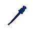 HQ Mini Grabber Clip w/ Hook - Solder Wire Opening - Blue - Pack of 2
