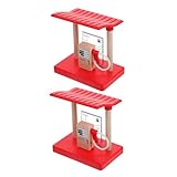 Matériaux sûrs : construits en bois naturel, ils sont résistants à l'usure, garantissant un temps de jeu sécurisé, accessoires de train en bois, accessoires de train en bois