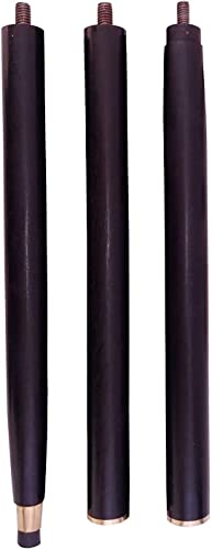 Canne télescopique bois noir réglable en hauteur canne de marche stable