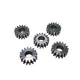 KJOET Industrial Machinery Pinion Gear 5pcs Steel 0.7M 16T 5mm Gear Precision Machined 16 Tooth Pinion