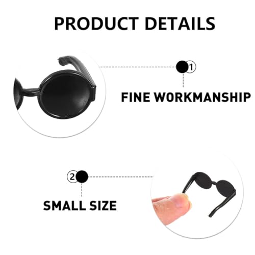 100pcs Mini Doll Sunglasses Accessories Decorative Eyeglasses Props for Dolls for Childrens Photography and Costume Matching3
